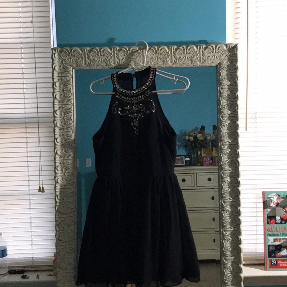 Black semi-formal dress